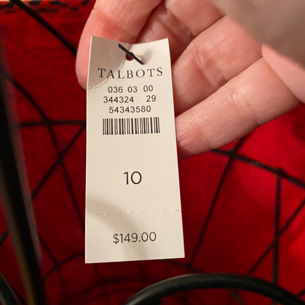Talbots Red Dress - Picture 4 of 5